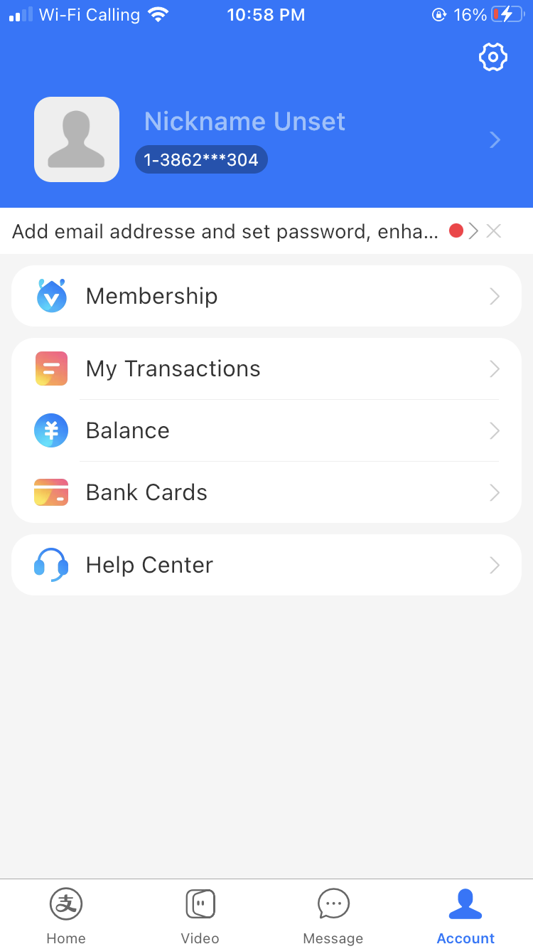 Select passport for verification